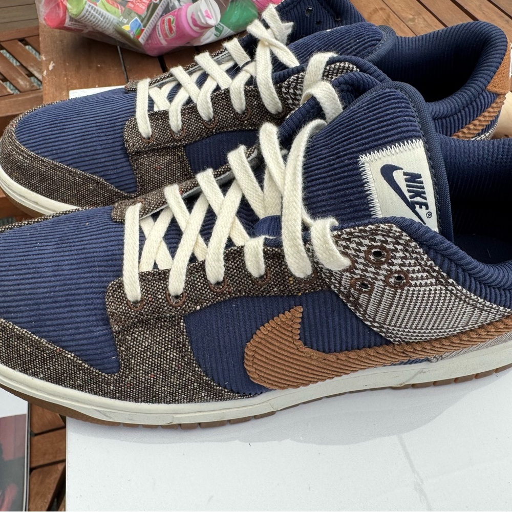 Nike Dunk Low "Tweed Corduroy" men’s 10 excellent Preowned condition